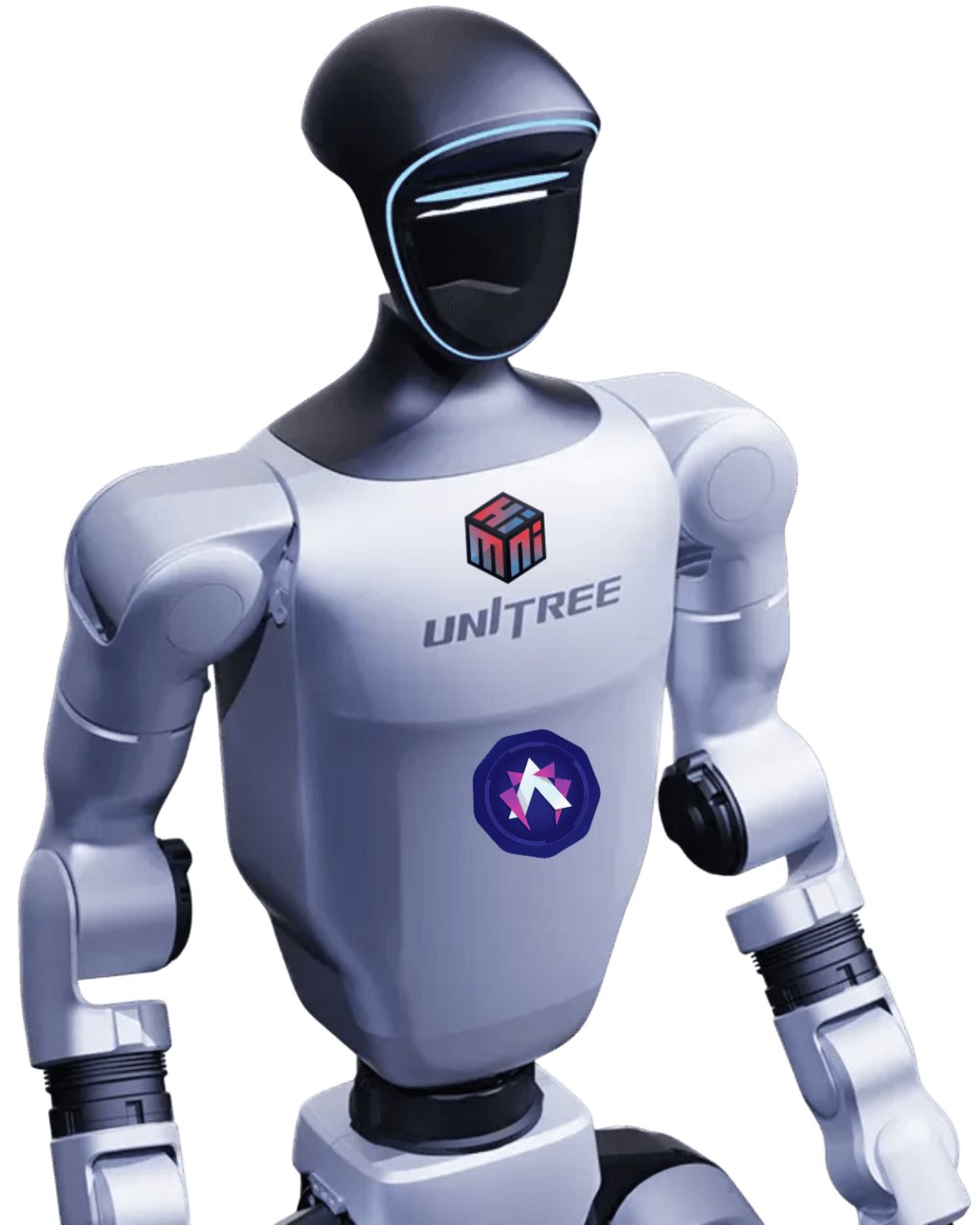 Unitree G1 with ADAM and HIMNI branding